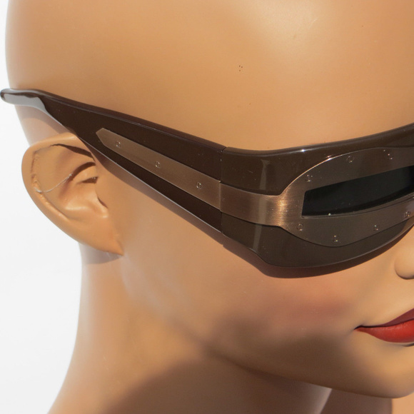 KTZ SUIT OF ARMOUR Brown Bronze Wrap Sunglasses main image 2